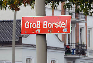 9932 Schild am Laternenmast Gro Borstel